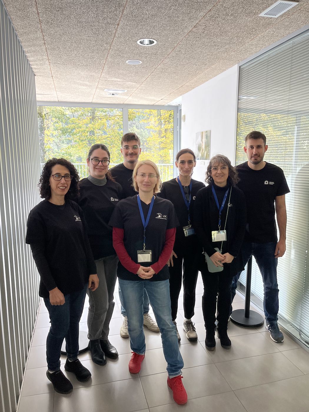 Group photo of the open-day team at the Canfranc Underground Laboratory